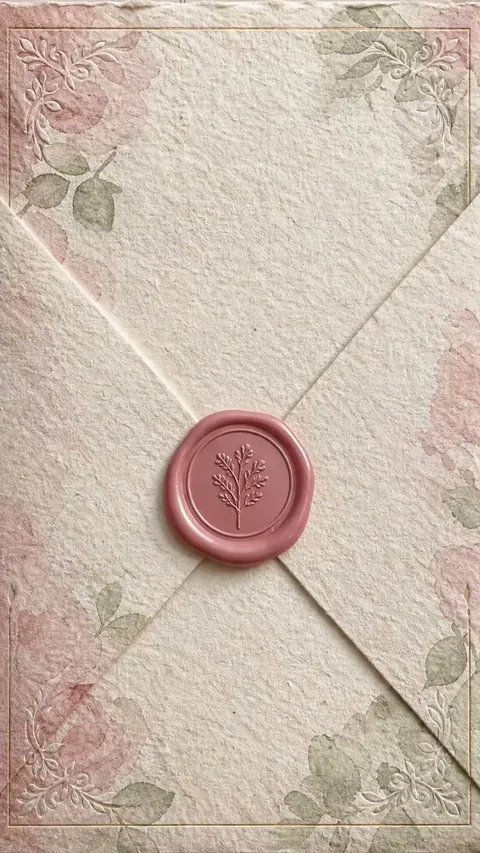 Bloom wedding invitations, the envelope as guests first see it